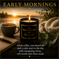 Early Mornings - 8oz Luxury Coconut Hybrid Candle