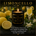 Limoncello 8oz Luxury Coconut Hybrid Candle - The Bear Essence