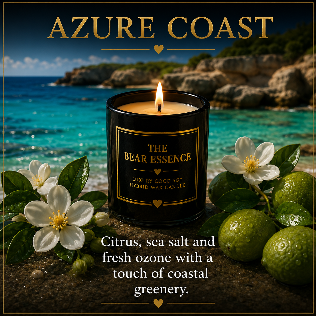 Azure Coast - 8oz Luxury Coconut Hybrid Candle