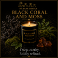 Black Coral and Moss - 8oz Luxury Coconut Hybrid Candle