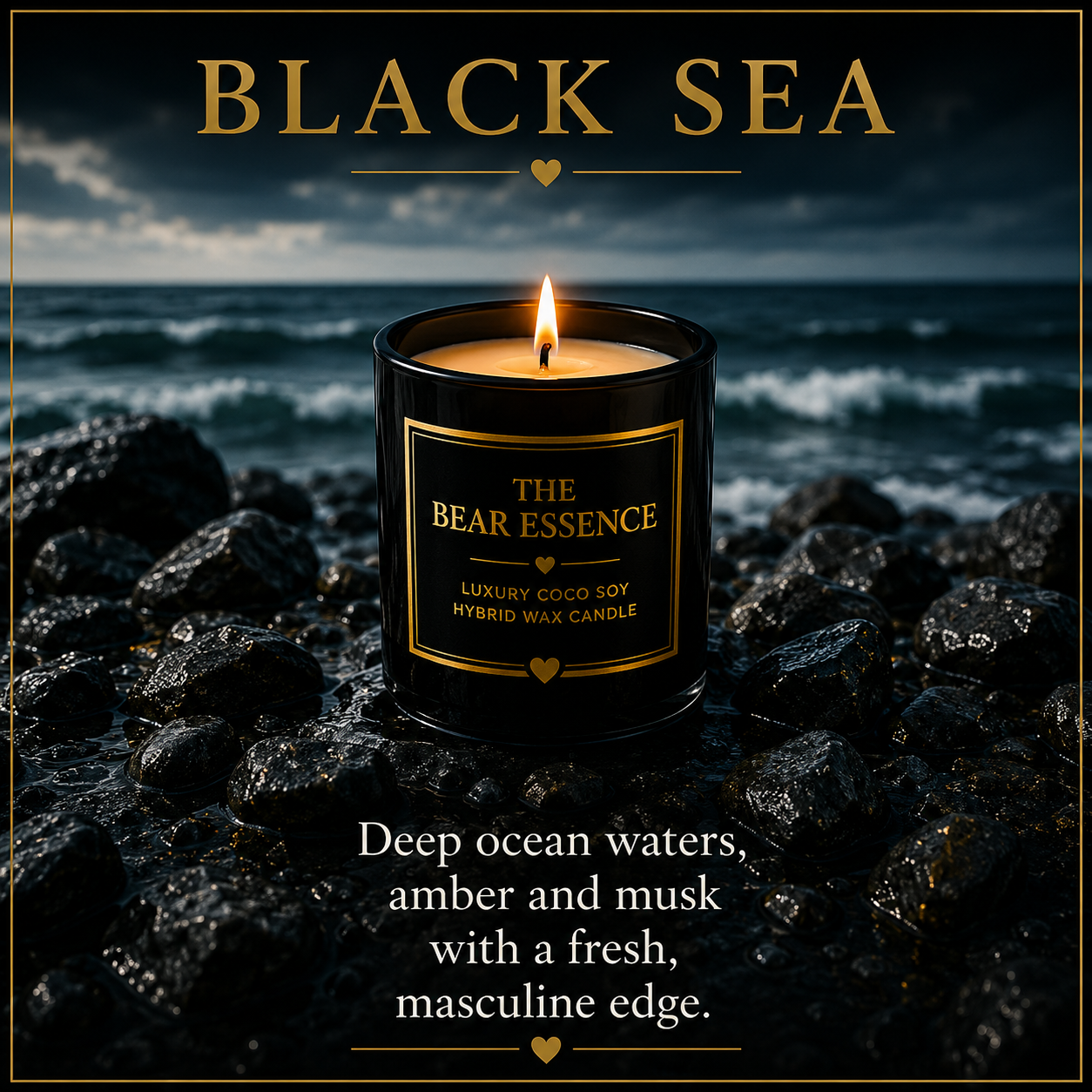 Black Sea - 8oz Luxury Coconut Hybrid Candle
