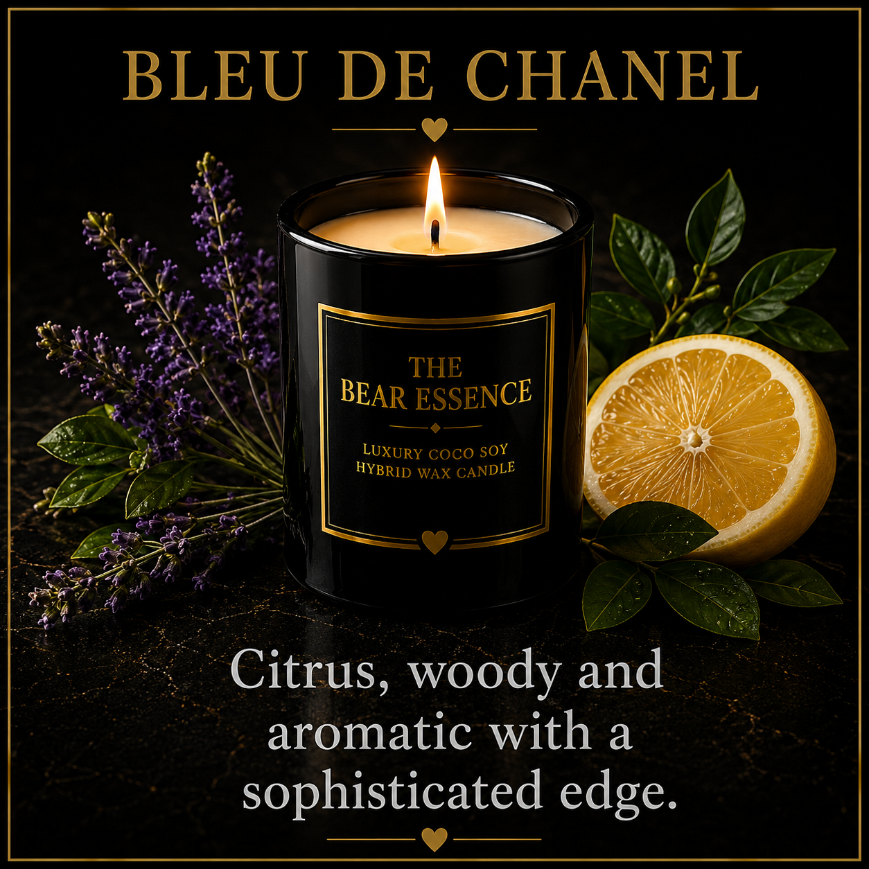 Bleu De Chanel - 8oz Luxury Coconut Hybrid Candle