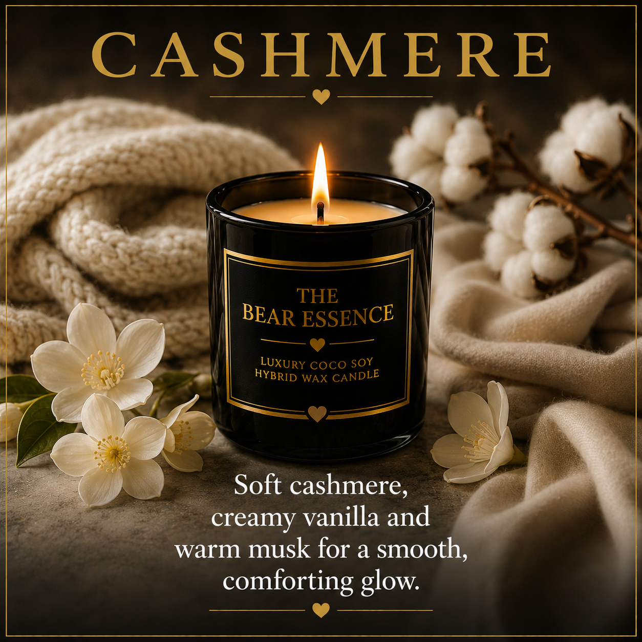 Cashmere - 8oz Luxury Coconut Hybrid Candle