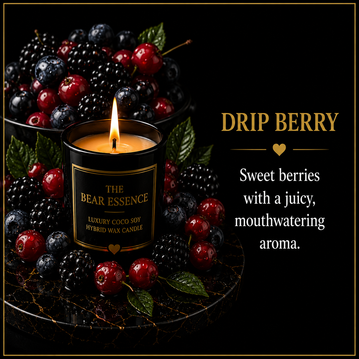 Drip Berry - 8oz Luxury Coconut Hybrid Candle