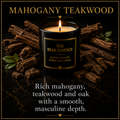 Mahogany Teakwood - 8oz Luxury Coconut Hybrid Candle