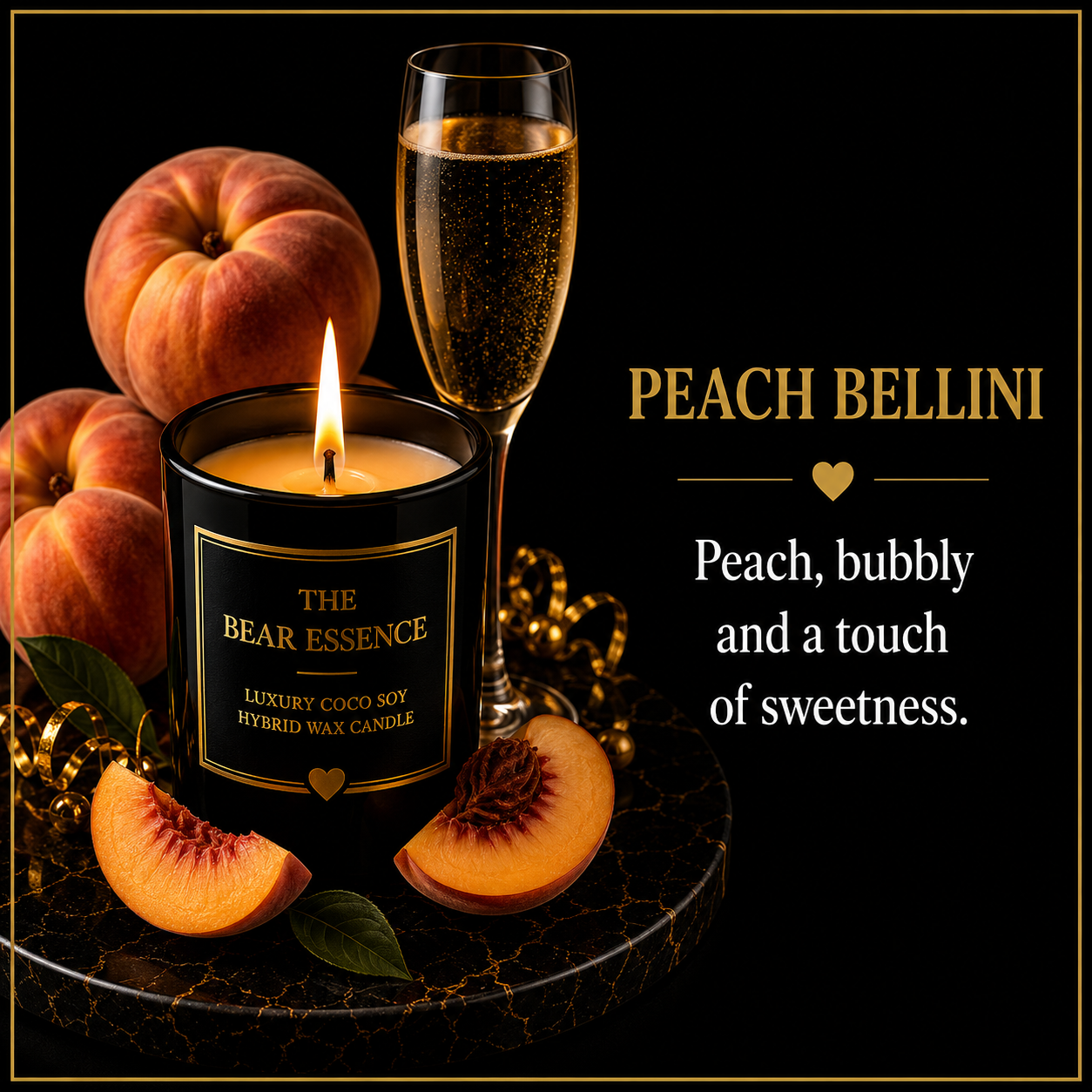 Peach Bellini - 8oz Luxury Candle