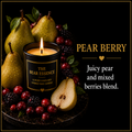 Pear Berry - 8oz Luxury Coconut Hybrid Candle