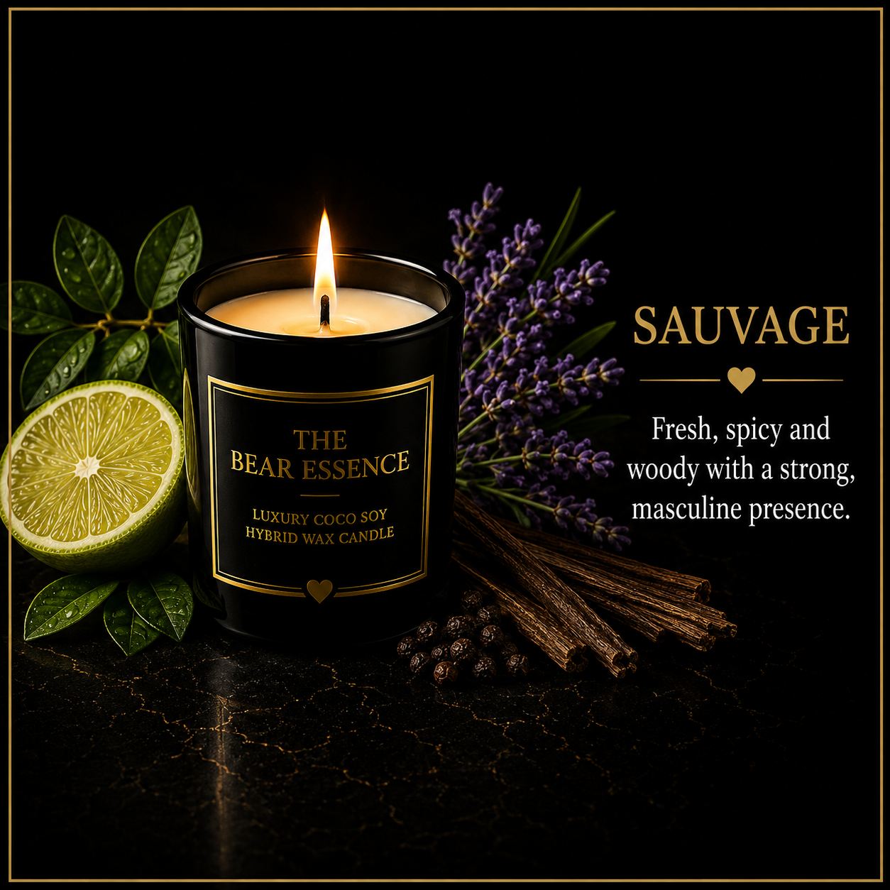 Sauvage - 8oz Luxury Coconut Hybrid Candle